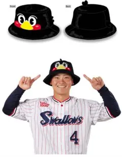 東京ヤクルトスワローズ NEWERA×つば九郎　バケットハット　Ｍ/Ｌ 未開封品 ヤクルトスワローズ バケットハット つばめ柄 非売品 帽子 つば