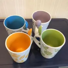 花柄マグカップセット（4色×9)　36客