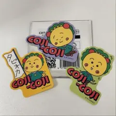 コジコジ　ブルプル　トレーディングステッカー　3種セット