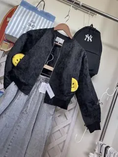 ★総刺繍　2枚組★シアーブルゾン+ロンT Samantha mos2 blueのサムネイル