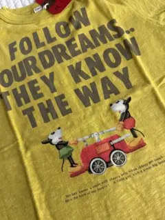 新品♡denim dungaree　ミッキーTシャツ