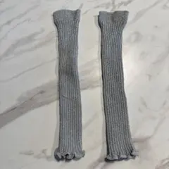 靴下屋　2wayウォーマー　シルバー