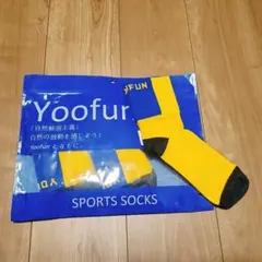 Yoofun スポーツソックス 3足セット L/XL 27-31cm イエロー