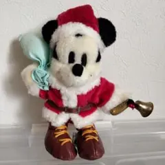 ミッキーサンタ　ぬいぐるみバッヂ