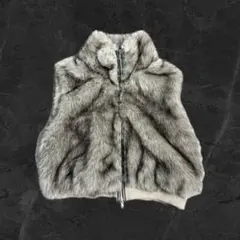 ENVYM レザーポイントダブルジップファーベスト