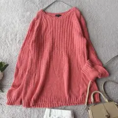 セオリー(S)ニット　セーター　綿100% コットン　プルオーバー　ゆったり