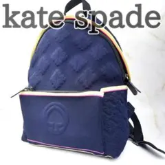 kate spade ケイトスペード リュックサック キャンバス 総柄 ブラック