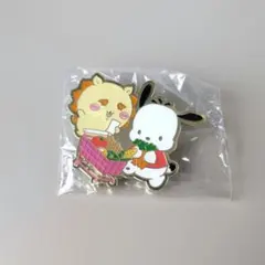 サンリオちいかわ コラボ　ポチャッコシーサー ピンバッジ