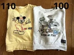 訳あり品！ミッキー＆トイ・ストーリー トレーナー 100cm/110cm