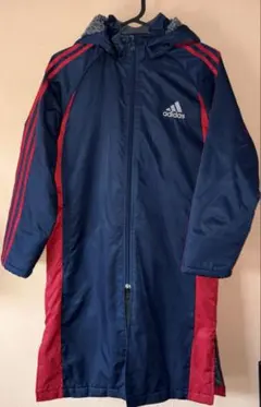 【adidas】　アディダス　ベンチコート　ウインドブレーカー　サッカー　140