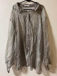 MURUA ムルーア シアーシャツ ビッグシルエット 大きいサイズ F