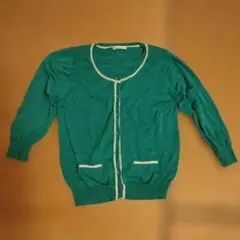 a.v.v standard グリーン カーディガン セーター　M