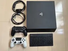【美品】PS4 CUH-7100B 本体とコントローラー＆キーボードセット