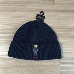 【新品未使用】Polo Ralph Lauren テディベア ニット帽 ネイビー