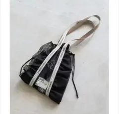 ブラウンシアタープロダクツ メッシュフリルバッグ 黒 ブラック