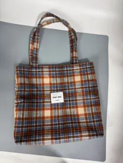 新品 トートバッグ チェック柄