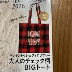MACKINTOSH PHILOSOPHY チェック柄BIGトート　LEE付録