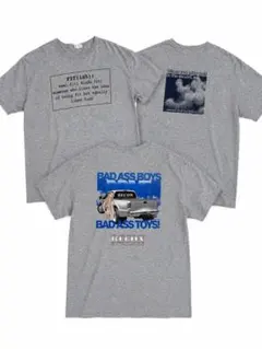 プリントTシャツ 3枚セット グレー XL相当 ユニークデザイン 半袖のサムネイル