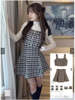 GRL ラメ ツイード セットアップ