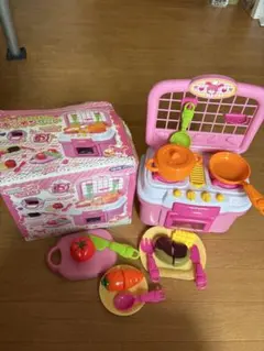 おままごと用ピンクキッチンセット