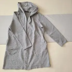 INGNI イング ロング丈 フード付きカーディガン M グレー 羽織り