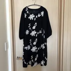 花柄刺繍7分袖ワンピースのサムネイル