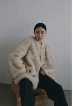 【新品未使用】THINK FUR【25TH-14】Border Fur Coat