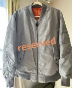 GU ヒートパデッドMA-1ブルゾン メンズ グレー