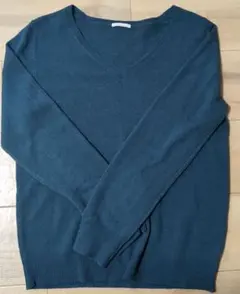 GU ニットセーター M 青