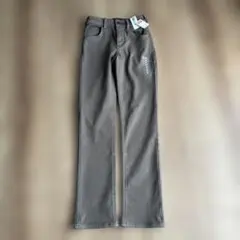 【新品・未使用】タグ付きEDWIN デニム XS 茶色　エドウィン　ストレート