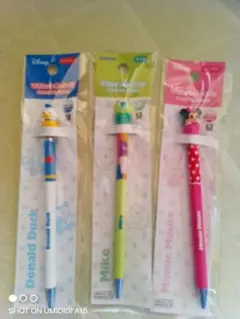 ディズニーマスコットボールペン3本セット