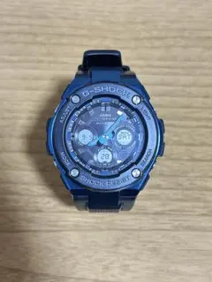 レジェ様専用】G-SHOCK GST-300 G-STEEL ブラック×ブルー - メルカリ