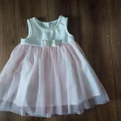 リボン付きパール装飾ドレス