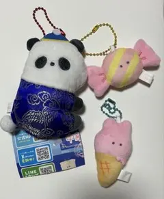 つぶらな瞳の中華街　ぱんだ　いちごフェア　いちごアイス　キャンディ3点セットのサムネイル