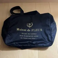 Maison de FLEUR ブラック トートバッグ