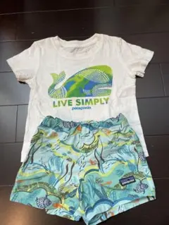 patagonia LIVE SIMPLY Tシャツとショーツセット