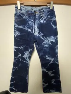 wrangler セミフレアパンツ　タイダイ