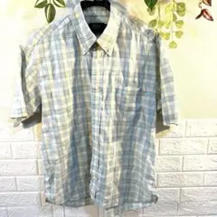 ポロ 半袖シャツ　メンズ　L チェック　美品