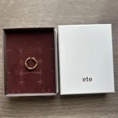 ete ツイストデザイン イヤリング【片耳】