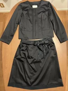 ナチュラルビューティー　濃紺　スーツ　ジャケット13号&スカート15号