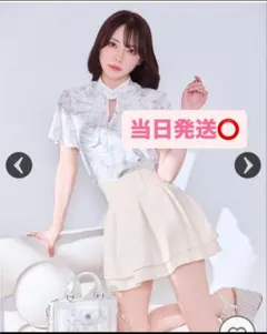 michellMacaron美脚ホワイトツイードスカートS