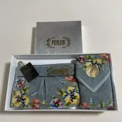 フェイラー ポーチとハンカチセット