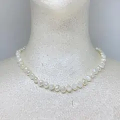 パール ネックレス 6-25 淡水 ホワイト