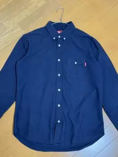Supreme ネイビー 長袖シャツ M Supreme シュプリーム ネイビードット柄 長袖シャツ M - メルカリ