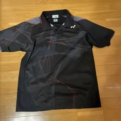ヨネックス ポロシャツ M 黒 幾何学模様