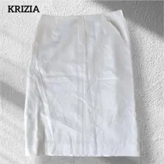 タグ付♡KRIZIA タイトスカート 42 白 イタリア生地 綿100% 大きめのサムネイル