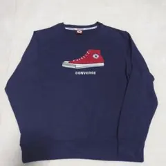 CONVERSE サガラ 刺繍 クルーネック スウェット シャツ トレーナー