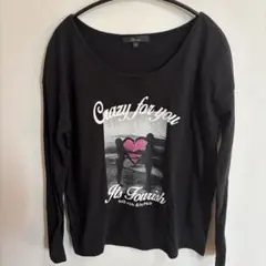 グラフィック長袖Tシャツ