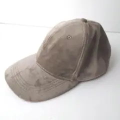 レディース　ベロアキャップ　ベージュ