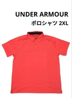 アンダーアーマー 半袖 ポロシャツ オレンジ 2XL